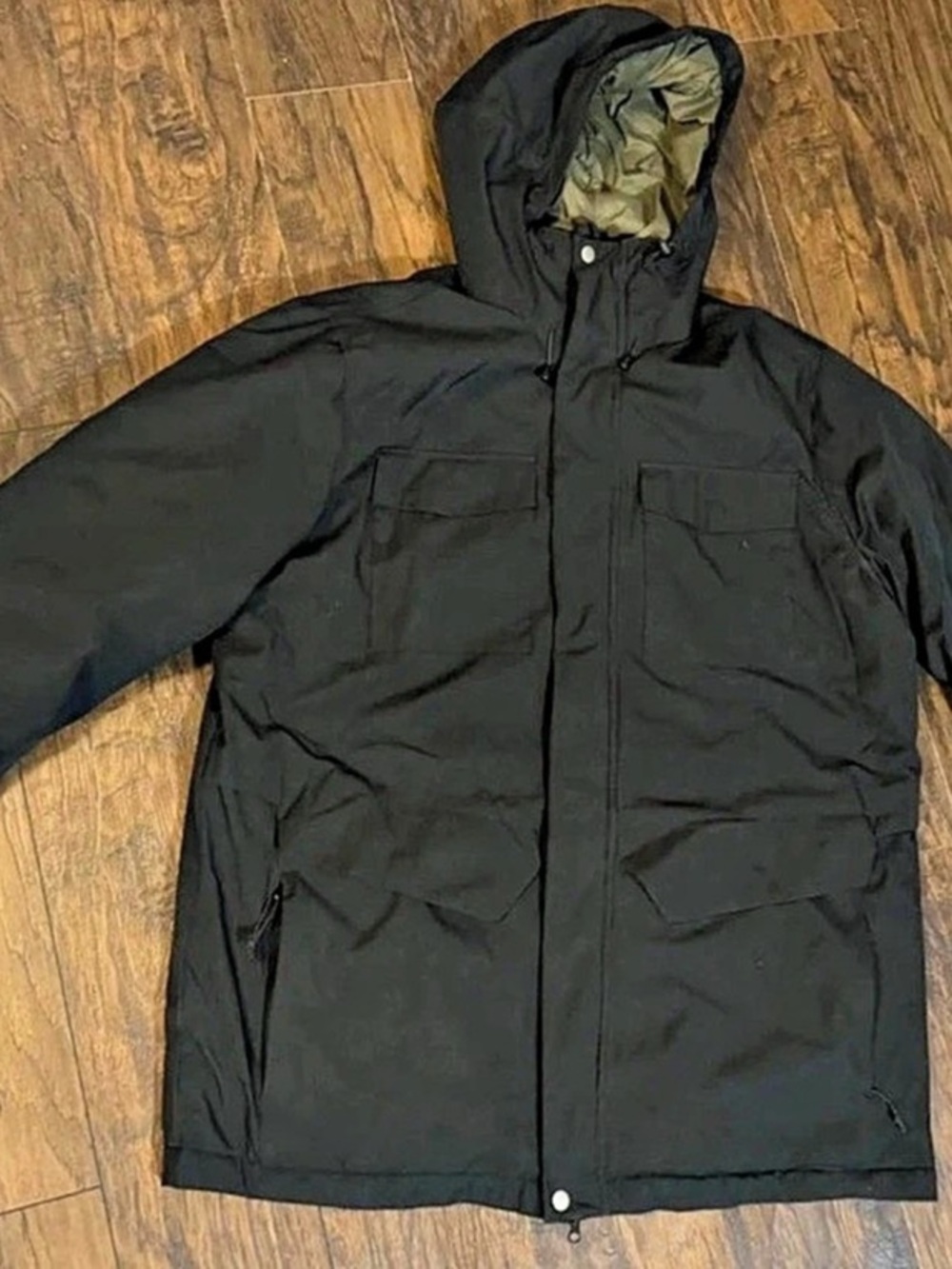 Goodfellow & Co Hooded Ski Parka Jacket Black XL Like New